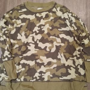 Green camo sweater